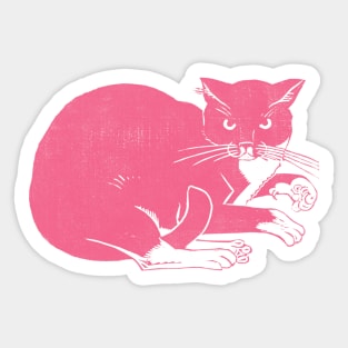 Pink Cat Sticker